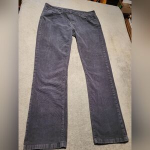 Patagonia Gray Corduroy Pants Womens Size 34 Organic Cotton Stretch 34x30